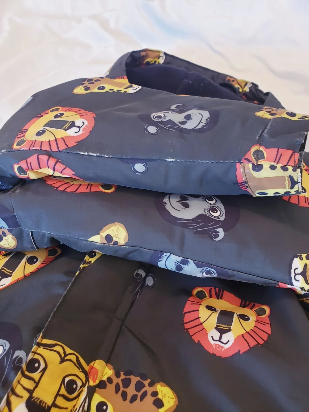 5T The Children's Place 3 In 1 Winter Jacket with Jungle Animal Print